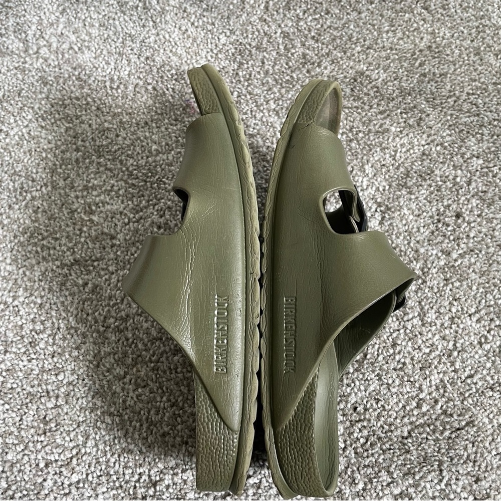 Birkenstock Arizona EVA Sandal Women’s 7 Khaki Green Slides Mens 9 Comfort Shoes - Picture 7 of 11